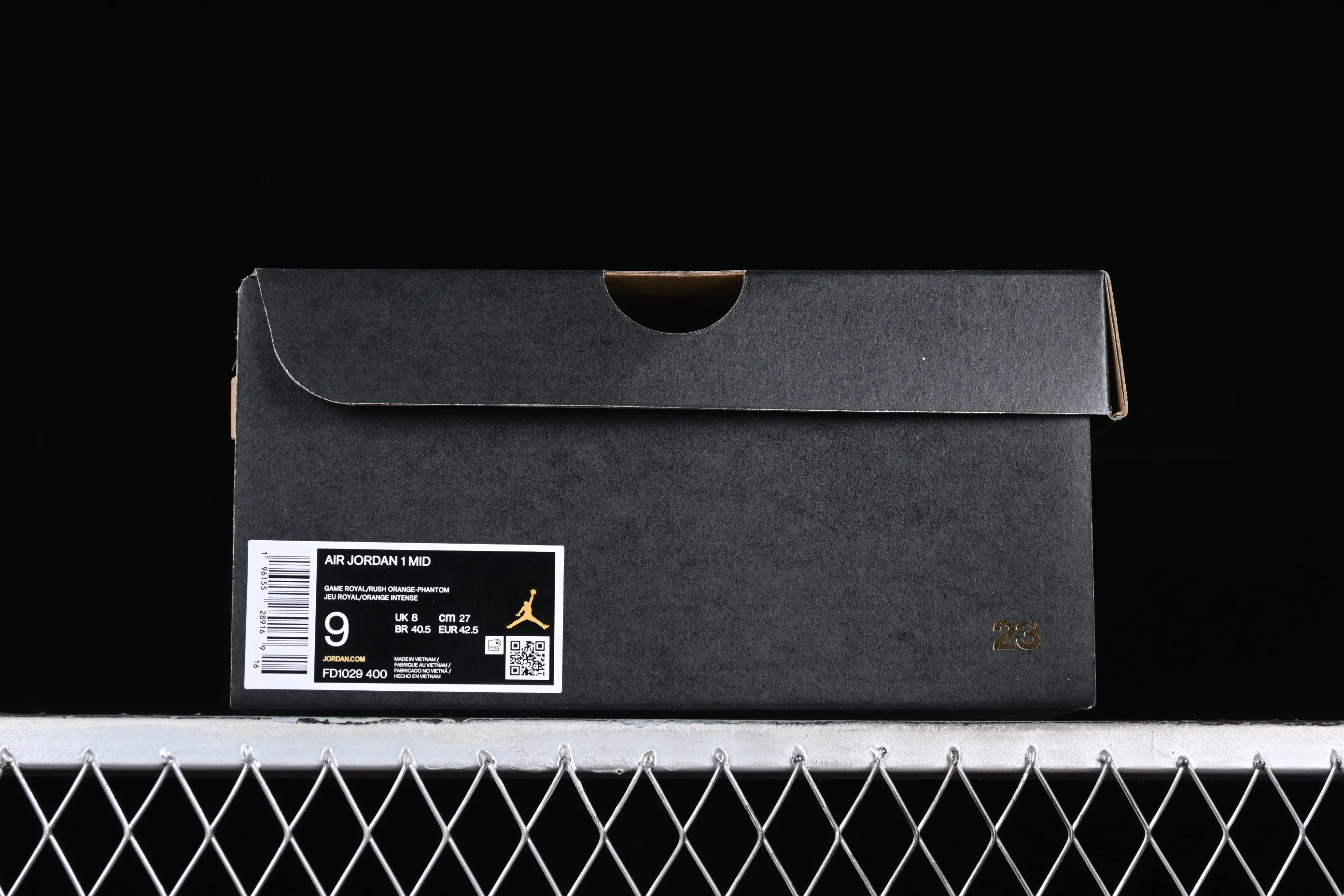All categories Air Jordan Jordan series basketball shoes Air Jordan 1 Mid G version pure original Air Jordan 1 Mid AJ1 Joe 1 Knicks white blue orange mid-top cultural casual sneakers FD1029-400